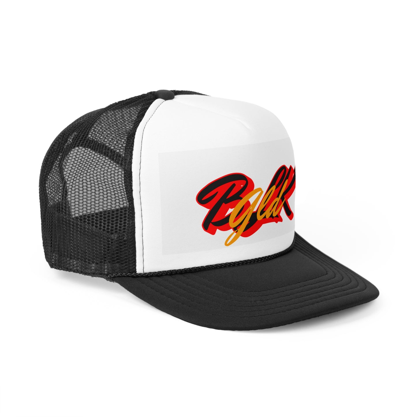 red BLK GLD Trucker Caps