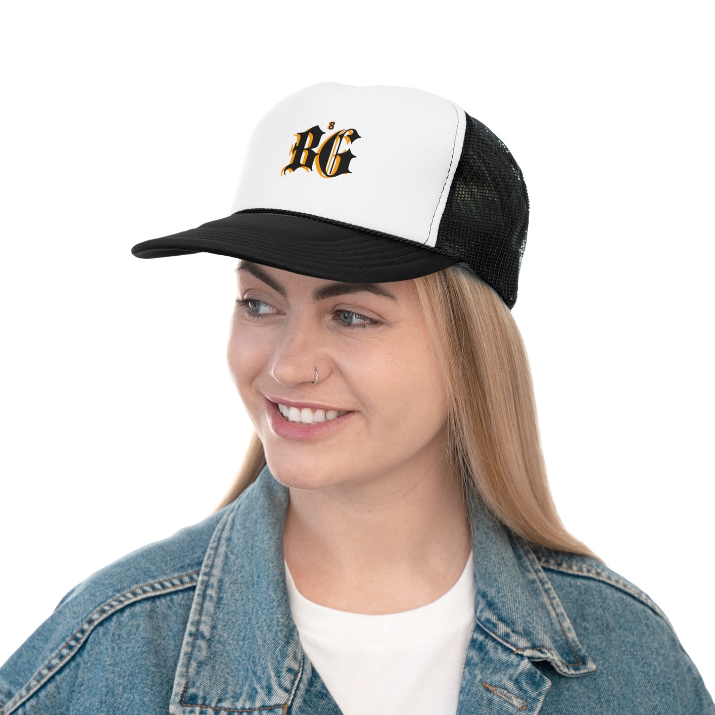 BLK GLD Big bg BLK Trucker Caps