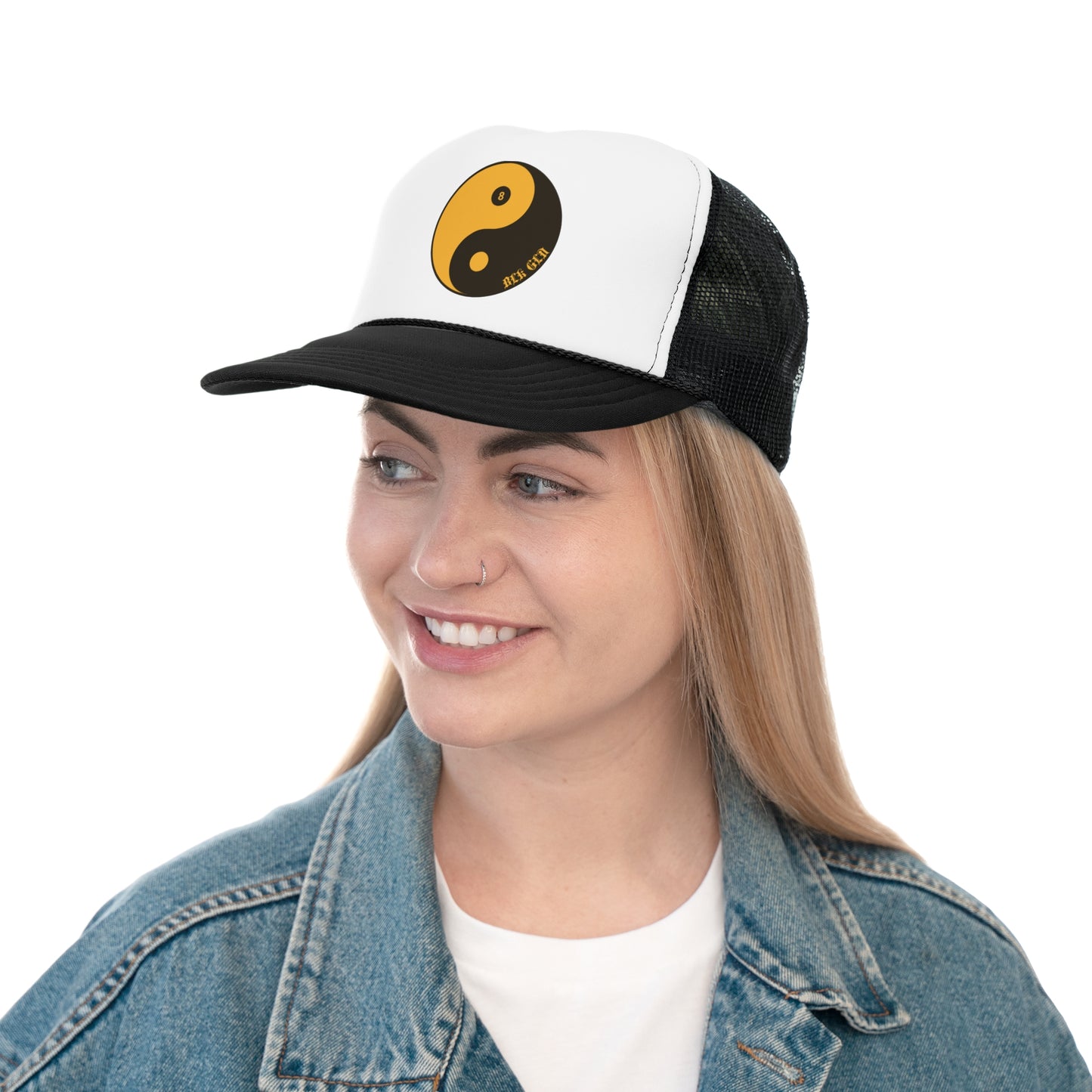 BLK GLD PEACE Trucker Caps